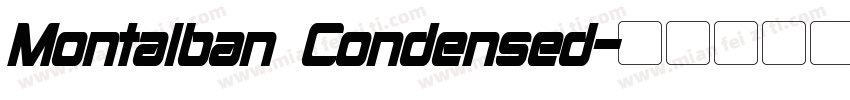 Montalban Condensed字体转换